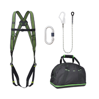 Kratos Complete set valbeveiliging Basic Kernmantellijn met steigerhaak 1.5m met opbergtas