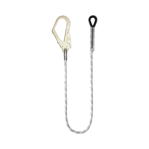 Kratos Complete set valbeveiliging Basic Kernmantellijn met steigerhaak 1.5m met draagtas