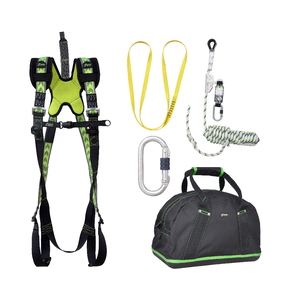 Kratos Complete set valbeveiliging Daken Standaard Harnas Veiligheidslijn lijnklem 10 Ankerstrop Stalen karabijnhaak Complete set valbeveiliging Daken Standaard Harnas Veiligheidslijn lijnklem 10 Ankerstrop Stalen karabijnhaak