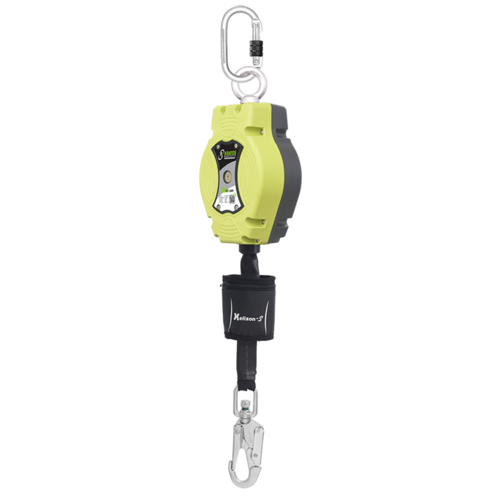 Kratos Complete set valbeveiliging Standaard Allround Valstopblok 6m Werkpositielijn 2m Leeflijn in elastische band