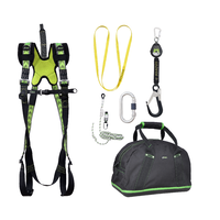 Kratos Complete set valbeveiliging Standaard Allround Valstopblok riem 2m Veiligheidslijn lijnklem 10 Ankerstrop Stalenkarabijn