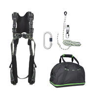 Kratos Complete set valbeveiliging Comfort Daken Veiligheidslijn lijnklem 10 Stalen karabijnhaak