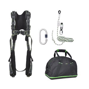 Complete set valbeveiliging Comfort Daken Veiligheidslijn lijnklem 10 Stalen karabijnhaak