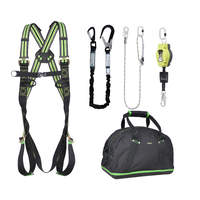 Kratos Complete set valbeveiliging Allround Basic Harnas II Valstopblok 6m Werkpositielijn 2m Leeflijn in elastische band