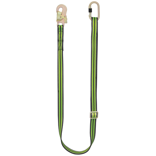 Kratos Complete set valbeveiliging Y-leeflijn 1.5m met veiligheidslijn 10m en werkpositielijn 2m Basic Harnas II | M-XL