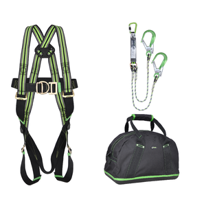Kratos Complete set valbeveiliging met Y-lijn anti-snedekoord 1.5m Antival harnas III Complete set valbeveiliging met Y-lijn anti-snedekoord 1.5m Antival harnas III