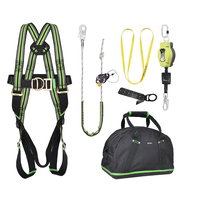 Kratos Complete set valbeveiliging Daken Antival harnas III Valstopblok 6m Werkpositielijn +klem 5m Ankerstrop Ankerpunt voor op hout