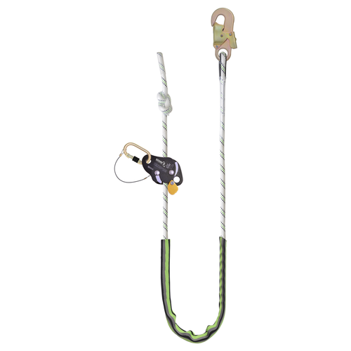 Kratos Complete set valbeveiliging Daken Antival harnas III Valstopblok 6m Werkpositielijn +klem 5m Ankerstrop Ankerpunt voor op hout