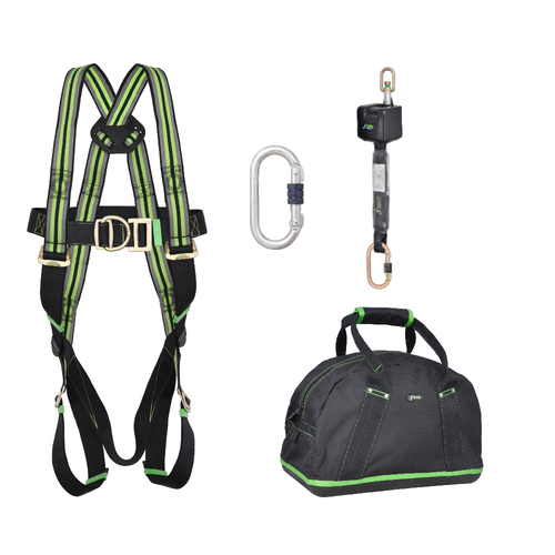 Kratos Complete set valbeveiliging valstopblok 2.5m Antival harnas III