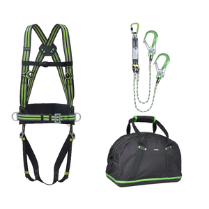 Kratos Complete set valbeveiliging met Y-lijn anti-snedekoord 1.5m Basic harnas antival Complete set valbeveiliging met Y-lijn anti-snedekoord 1.5m Basic harnas antival