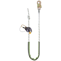 Kratos Complete set valbeveiliging Daken Basic harnas antival Valstopblok 6m Werkpositielijn +klem 5m Ankerstrop Ankerpunt voor op hout