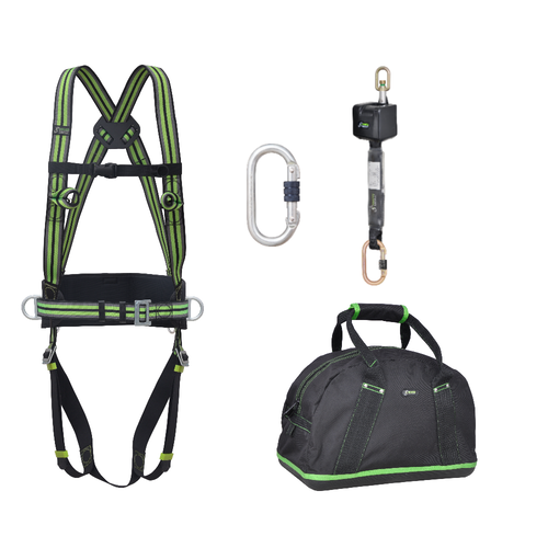 Kratos Complete set valbeveiliging valstopblok 2.5m Basic harnas antival