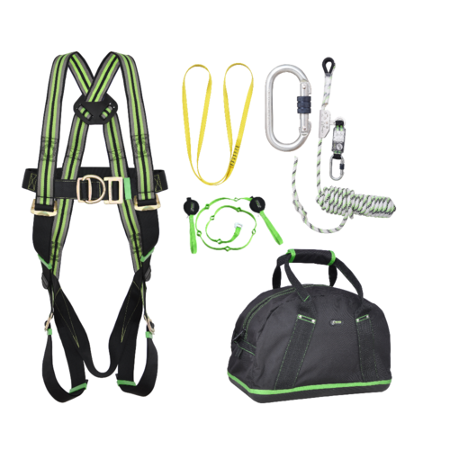 Kratos Complete set valbeveiliging Daken 10m Antival harnas III