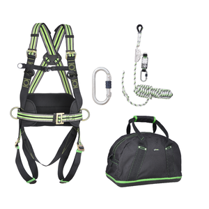 Kratos Complete set valbeveiliging Daken Antival- zekeringgordel Veiligheidslijn lijnklem 10 Stalen karabijnhaak Complete set valbeveiliging Daken Antival- zekeringgordel Veiligheidslijn lijnklem 10 Stalen karabijnhaak