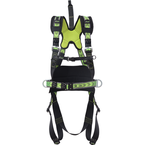 Complete set valbeveiliging met werkpositielijn en Y-leeflijn Harnas werkpositie lijn Kratos Complete set valbeveiliging met werkpositielijn en Y-leeflijn Harnas werkpositie lijn