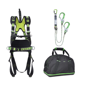 Complete set valbeveiliging met Y-lijn anti-snedekoord 1.5m Harnas werkpositie lijn