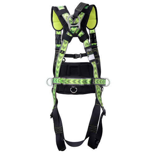 Kratos Complete set valbeveiliging Y-leeflijn 1.5m met veiligheidslijn 10m en werkpositielijn 2m Harnas werkpositie lijn