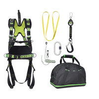 Kratos Complete set valbeveiliging Allround Harnas werkpositie lijn Valstopblok riem 2m Veiligheidslijn lijnklem 10 Ankerstrop Stalen karabijnhaak Kratos Complete set valbeveiliging Allround Harnas werkpositie lijn Valstopblok riem 2m Veiligheidslijn lijnklem 10 Ankerstrop Stalen karabijnhaak