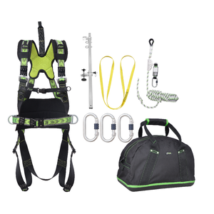 WEEKDEAL: Complete set valbeveiliging Zonnepanelen Harnas werkpositie lijn