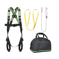 Kratos Complete set valbeveiliging Daken Antivalharnas II Werkpositielijn 2m Ankerstrop