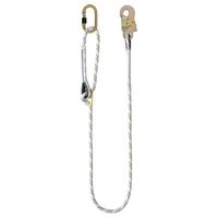 Kratos Complete set valbeveiliging Daken Antivalharnas II Werkpositielijn 2m Ankerstrop