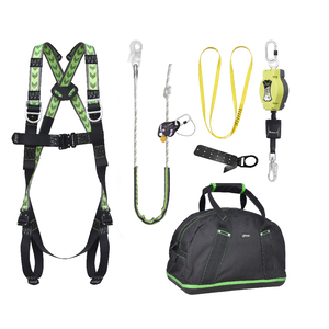 WEEKDEAL: Complete set valbeveiliging Daken Antivalharnas II Valstopblok 6m Werkpositielijn +klem 5m Ankerstrop Ankerpunt voor op hout