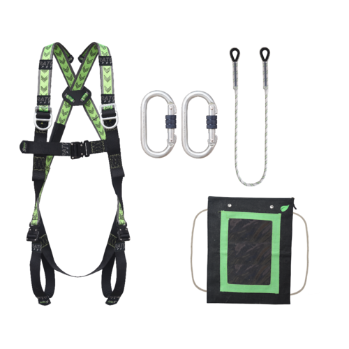 Kratos Complete set valbeveiliging Hoogwerker Antivalharnas II met draagtas