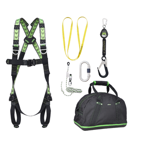 Kratos Complete set valbeveiliging Allround Antivalharnas II Valstopblok riem 2m Veiligheidslijn lijnklem 10 Ankerstrop Stalen karabijnhaak Complete set valbeveiliging Allround Antivalharnas II Valstopblok riem 2m Veiligheidslijn lijnklem 10 Ankerstrop Stalen karabijnhaak