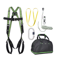 Kratos Complete set valbeveiliging Daken Antival harnas Veiligheidslijn lijnklem 10 Ankerstrop Stalen karabijnhaak