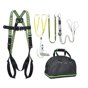 Complete set valbeveiliging Y-leeflijn 1.5m met veiligheidslijn 10m en werkpositielijn 2m Antival harnas III