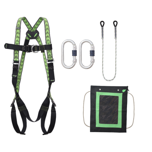 Kratos Complete set valbeveiliging Hoogwerker Antival harnas met draagtas