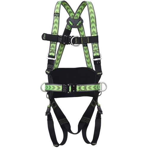 Complete set valbeveiliging Allround Harnas 2 aanhechtingpnt. Valstopblok riem 2m Veiligheidslijn lijnklem 10 Ankerstrop Stalen karabijnhaak Kratos Complete set valbeveiliging Allround Harnas 2 aanhechtingpnt. Valstopblok riem 2m Veiligheidslijn lijnklem 10 Ankerstrop Stalen karabijnhaak