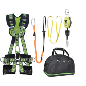 WEEKDEAL: Complete set valbeveiliging Comfort-Plus Allround Valstopblok 6m Ankerstrop Uitrekb. Gereedschapslijn