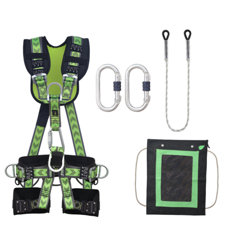 Complete set valbeveiliging Comfort-Plus Hoogwerker met draagtas Kratos Complete set valbeveiliging Comfort-Plus Hoogwerker met draagtas