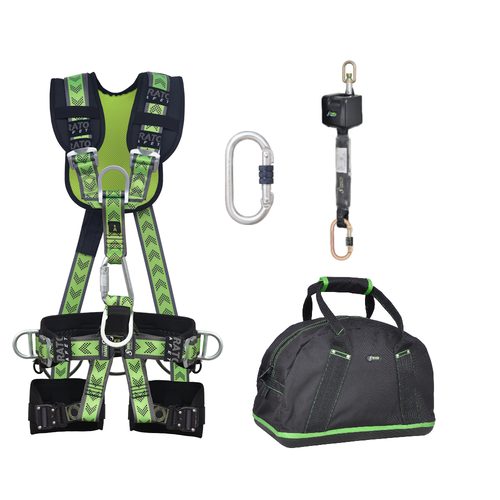 Complete set valbeveiliging Comfort-Plus valstopblok 2.5m Kratos Complete set valbeveiliging Comfort-Plus valstopblok 2.5m