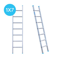 Eurostairs Eurostairs Ladder enkel recht 1x7 sporten