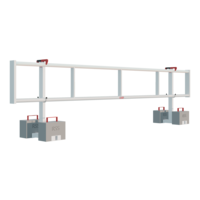 RSS Dakrandbeveiliging RSS Dakrandbeveiliging Plat dak Compact (60 cm) set 8 meter