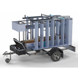 MAANDDEAL: Steigeraanhanger afsluitbaar 250 + Alumexx rolsteiger 135x250x10,2m werkhoogte