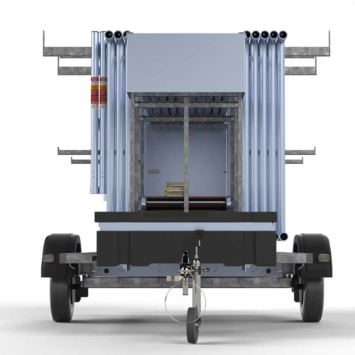 Alumexx WEEKDEAL: Steigeraanhanger afsluitbaar 250 + Alumexx rolsteiger 135x250x10,2m werkhoogte