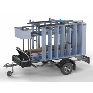 MAANDDEAL: Steigeraanhanger afsluitbaar 250 + Alumexx rolsteiger 135x250x8,2m werkhoogte