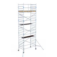 Alumexx Steigeraanhanger 250 + Alumexx rolsteiger 135x250x8,2m werkhoogte Alumexx Steigeraanhanger 250 + Alumexx rolsteiger 135x250x8,2m werkhoogte