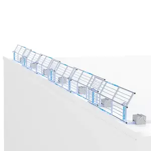 Euroscaffold SGS Slim Plus dakrandbeveiliging 18 mtr complete set plat dak SGS Slim Plus dakrandbeveiliging 18 mtr complete set plat dak