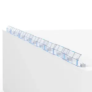 Euroscaffold SGS Slim Plus dakrandbeveiliging 30 mtr complete set plat dak SGS Slim Plus dakrandbeveiliging 30 mtr complete set plat dak