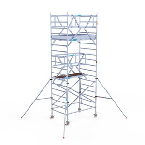 Euroscaffold Rolsteiger Professional 135x190 6,2m werkhoogte dubbele voorloopleuning Rolsteiger Professional 135x190 6,2m werkhoogte dubbele voorloopleuning