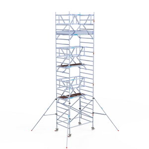 Euroscaffold Rolsteiger Professional 135x190 8,2m werkhoogte dubbele voorloopleuning Rolsteiger Professional 135x190 8,2m werkhoogte dubbele voorloopleuning