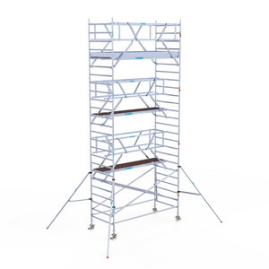Euroscaffold Rolsteiger Professional 135x305 8,2m werkhoogte dubbele voorloopleuning Rolsteiger Professional 135x305 8,2m werkhoogte dubbele voorloopleuning