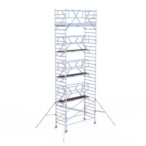 Euroscaffold Rolsteiger Professional 135x305 10,2m werkhoogte dubbele voorloopleuning Rolsteiger Professional 135x305 10,2m werkhoogte dubbele voorloopleuning