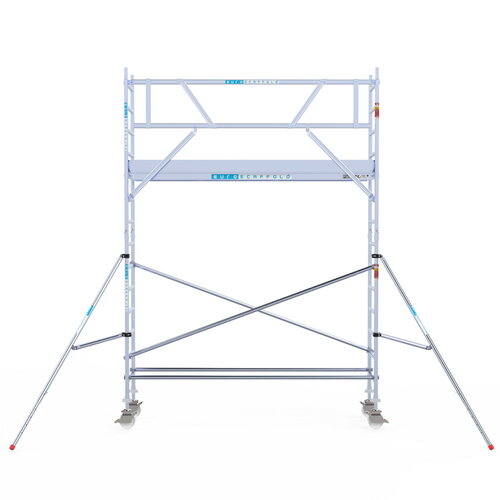 Rolsteiger Professional 75x305 5,2m werkhoogte enkele voorloopleuning Euroscaffold Rolsteiger Professional 75x305 5,2m werkhoogte enkele voorloopleuning