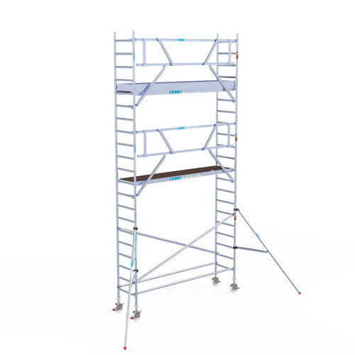 Rolsteiger Professional 75x305 7,2m werkhoogte enkele voorloopleuning Euroscaffold Rolsteiger Professional 75x305 7,2m werkhoogte enkele voorloopleuning