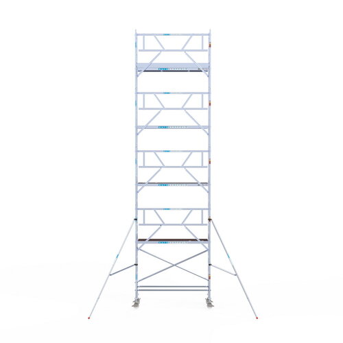 Rolsteiger Professional 75x250 10,2m werkhoogte enkele voorloopleuning Euroscaffold Rolsteiger Professional 75x250 10,2m werkhoogte enkele voorloopleuning